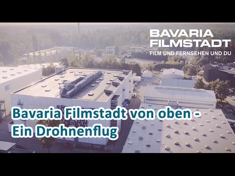 Drohnenflug - Bavaria Filmstadt von oben