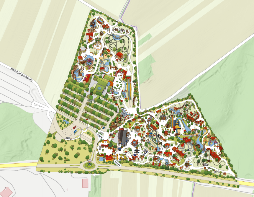 Familipark Map Vektor