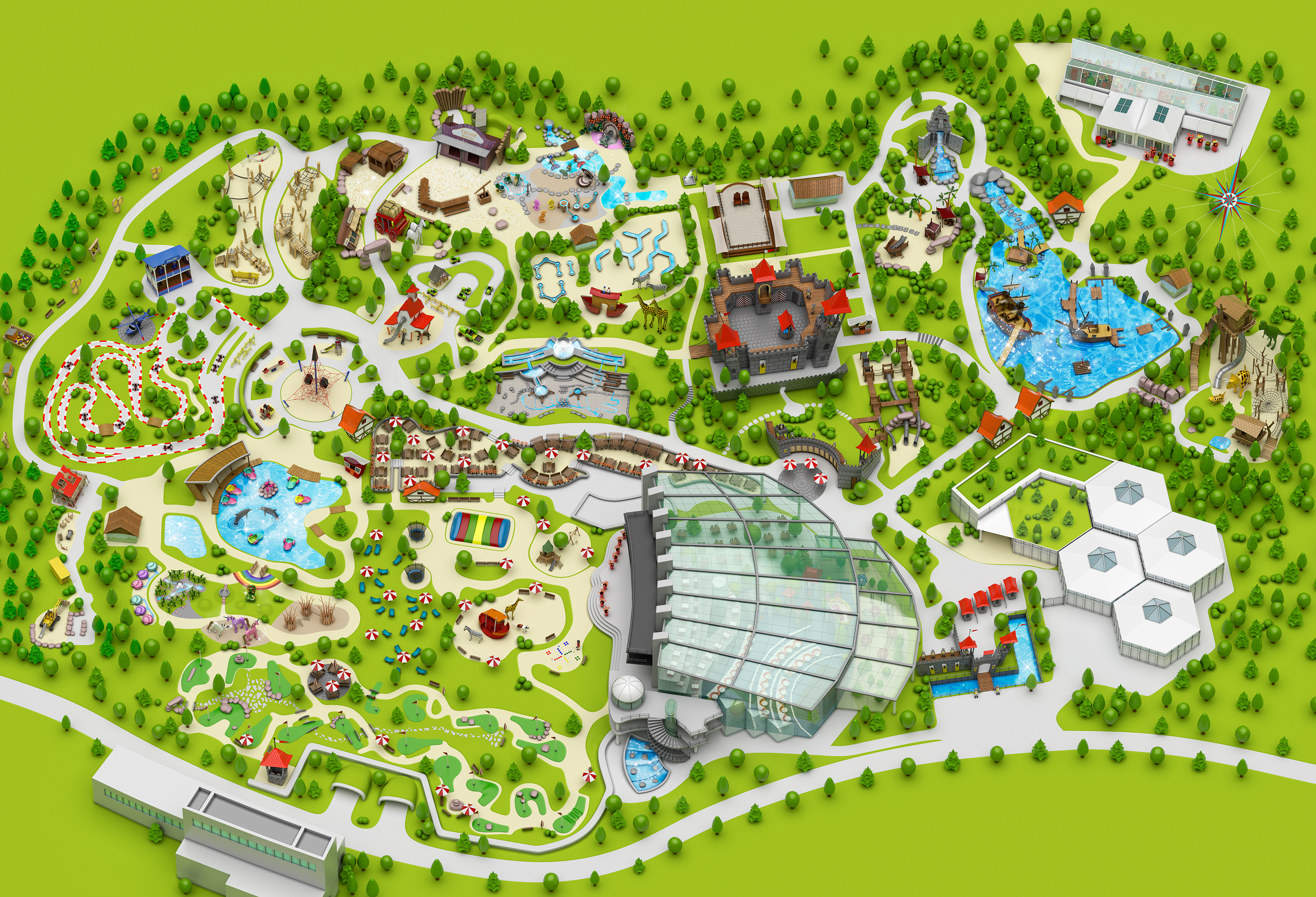 Playmobil FunPark map