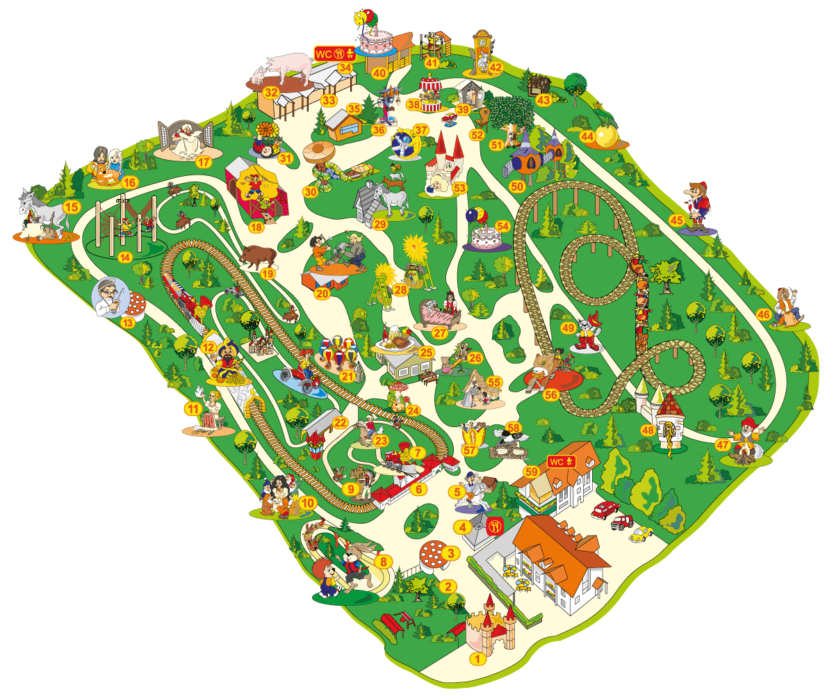 Märchenwald Parkplan
